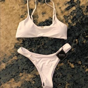 NWT Zaful White Bikini size small